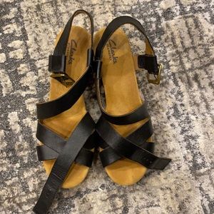 Black wedges purchased from Clarks in size 7.5